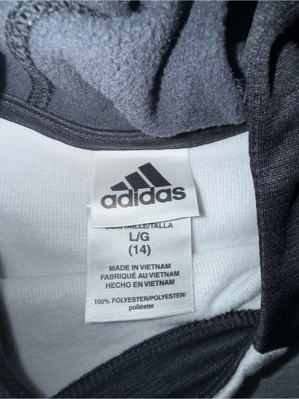 Adidas Hoodie Pullover Sweatshirt (Girl) Size 14Y - Picture 4 of 7